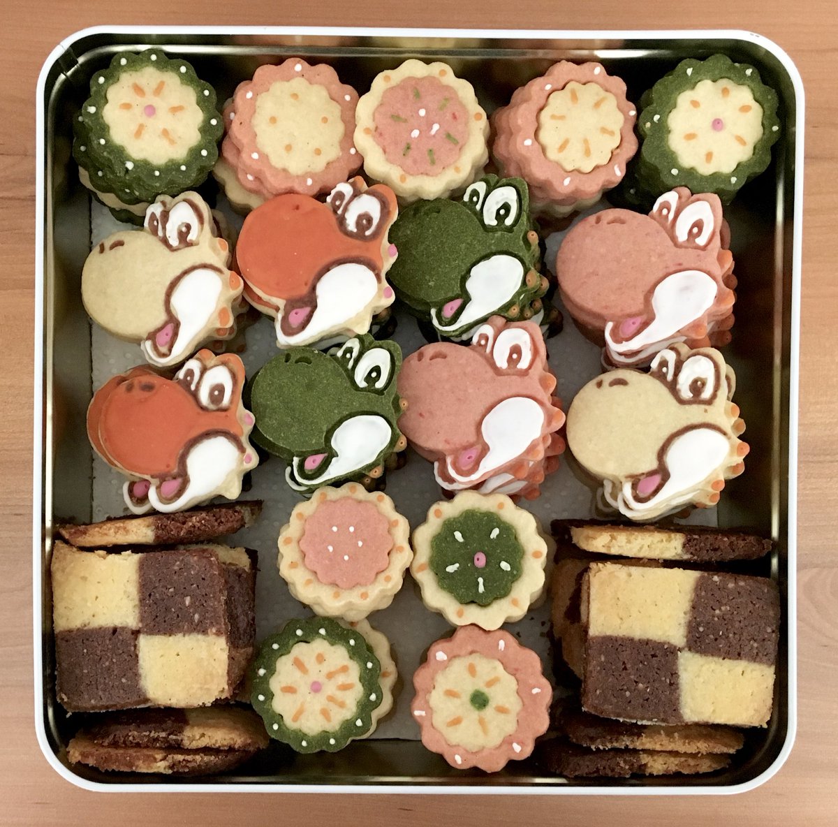 ヨッシーのクッキー焼きました👩🏻‍🍳