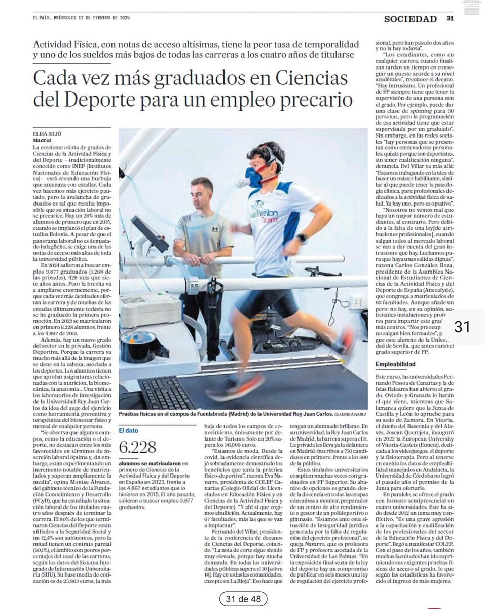 Una notícia más que preocupante en nuestro sector. Mientras no se regule la profesión y se sigan abriendo centros de CAFE, más profesionales peor pagados o en el paro. 
<a href="/ConsejoCOLEF/">Consejo COLEF</a> <a href="/coplefc/">COPLEFC</a>