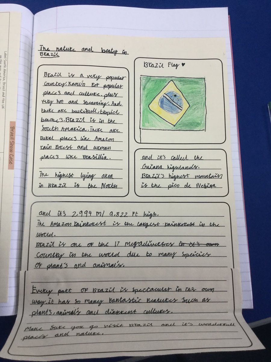 Have a look at some of our fantastic information texts all about our learning in Geography -  Brazil 🇧🇷 <a href="/WindsorCP/">Windsor CP</a>