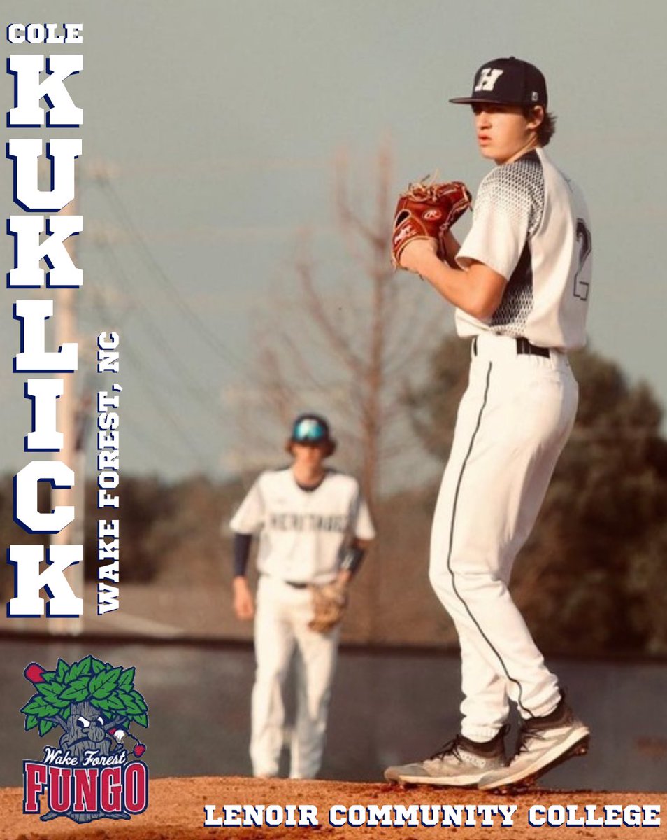 🔥 From Lenoir CC &amp; Post 187 to the Fungo mound—welcome Cole Kuklick! Can’t wait to see him deal this season. #FungoBaseball #rollfungo #LenoirCC
