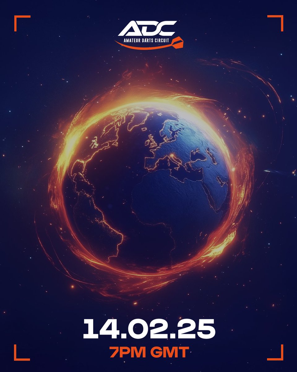 ADC - Amateur Darts Circuit (@dartscircuit) on Twitter photo 👀 Something BIG is coming... 🎯🔥
A global event on a scale unlike anything in Amateur Darts history 🏆
This isn’t just another tournament. This is a revolution.
📅 Stay tuned. - Friday 14th Feb - 7pm GMT
<a href="/SeniorsDarts/">World Seniors Darts</a>
<a href="/WomensADC/">Womens Amateur Darts Circuit</a>
<a href="/amateurdarts_eu/">ADC Europe</a>
<a href="/Winmau/">Winmau</a>
<a href="/reddragondarts/">Red Dragon Darts</a> 👀 Something BIG is coming... 🎯🔥
A global event on a scale unlike anything in Amateur Darts history 🏆
This isn’t just another tournament. This is a revolution.
📅 Stay tuned. - Friday 14th Feb - 7pm GMT
<a href="/SeniorsDarts/">World Seniors Darts</a>
<a href="/WomensADC/">Womens Amateur Darts Circuit</a>
<a href="/amateurdarts_eu/">ADC Europe</a>
<a href="/Winmau/">Winmau</a>
<a href="/reddragondarts/">Red Dragon Darts</a>