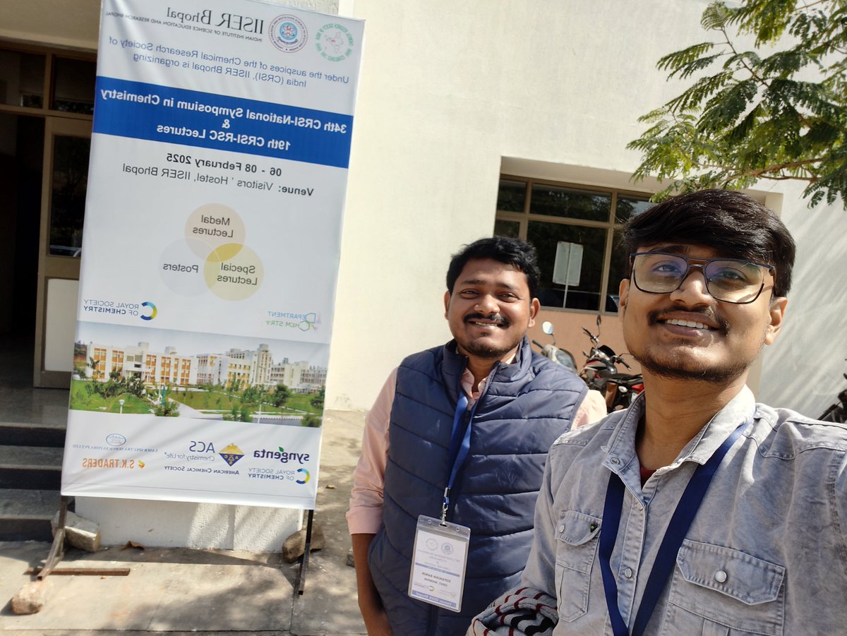 CHEMSayan2499's tweet photo. CRSI- NCS at IISER BHOPAL https://t.co/1Lc2aWE5au