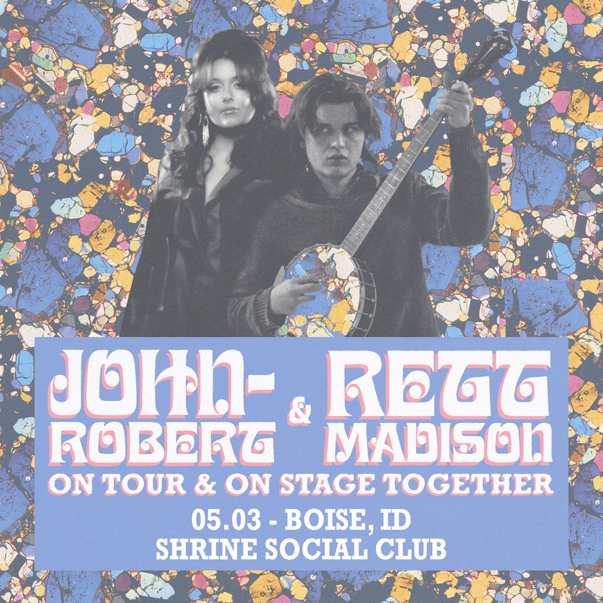 JUST ANNOUNCED ✨ <a href="/rettmadison/">Rett Madison</a> &amp; <a href="/johnrobert/">John-Robert</a> are on tour and on stage together → 5/3 at @shrinesocialclub 🎟️ on sale Fri or snag em early Thu 10am MT with code TOGETHER → theduckclub.com/show/rett-madi…