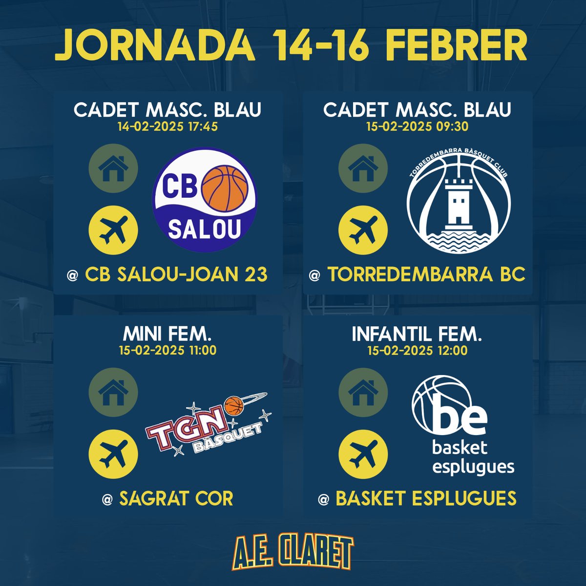 Calendari cap de setmana federat