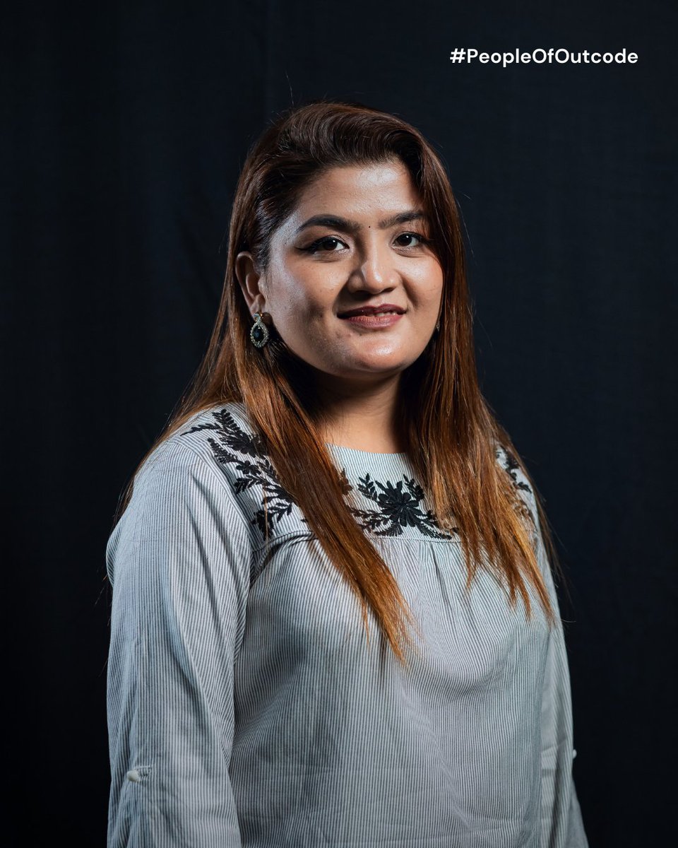 OutCodeSoftware's tweet image. Meet Sonam Singh, our Director of Engineering, who brings creativity, analytical thinking, and compassion to everything she does!
Her role at Outcode allows her to watch her team collaborate and build cutting-edge solutions that truly make a difference. #PeopleOfOutcode
