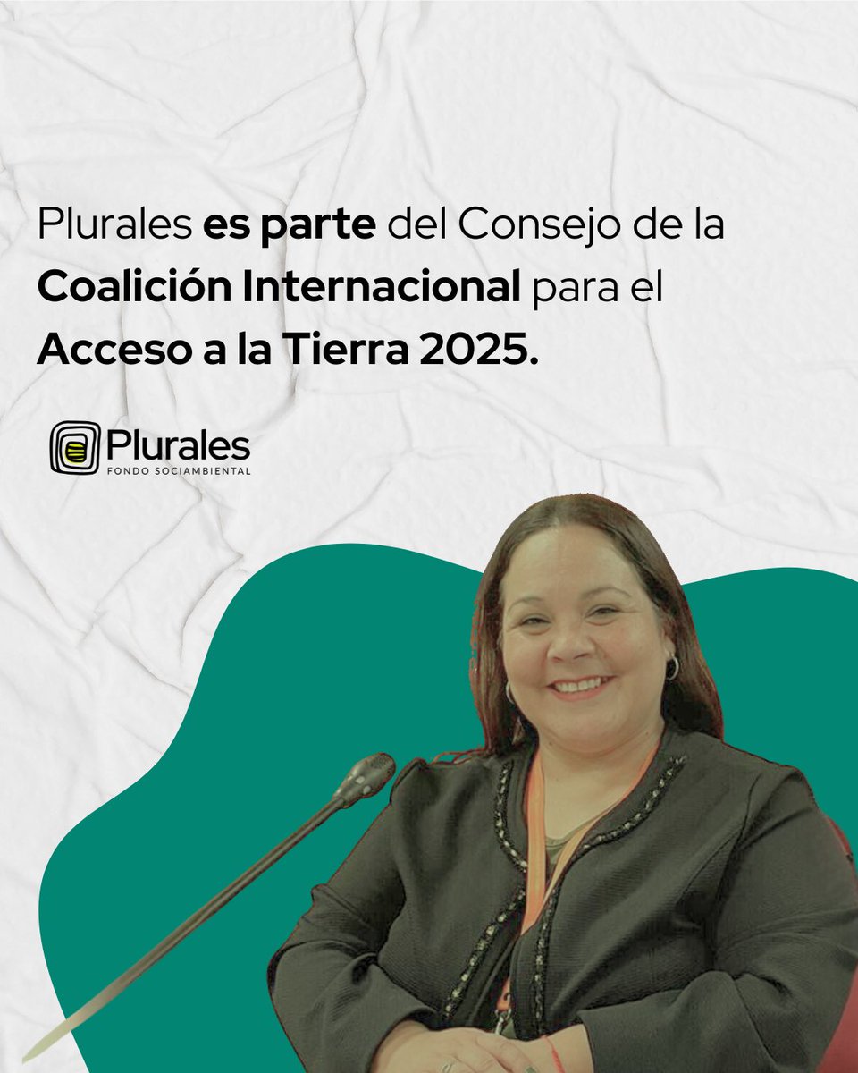 Plurales_org's tweet photo. 👉🏼Verónica Luna, presidenta de Plurales, fue designada por sus grupos regionales y nombrados por la Asamblea por recomendación del Comité de Membresía de la International Land Coalition (ILC). https://t.co/ktn32hv0yE