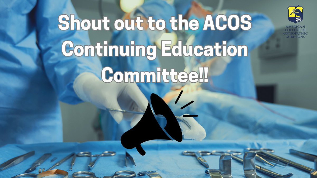 ACOSurgeons's tweet image. Great things are in store for an outstanding #ACA2025 A special shout out to the ACOS Continuing Education Committee and @baltazarsurgery for your amazing dedication, leadership, and meticulous attention to ensuring a robust schedule for all surgical disciplines!! #CME #MedEd