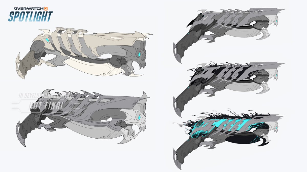 PlayOverwatch's tweet image. Inspired by his descent into darkness, get your first look at Reaper’s new Mythic Weapon Skin 😈

Give your foes something to fear when it arrives in-game during Season 17 💥