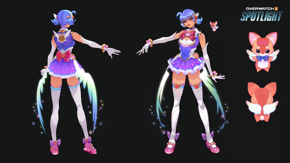 PlayOverwatch's tweet image. We’ve got some magical skins coming in Season 16 that we know you’re going to LOVE!! 🪄🌙

From Juno’s Mythic Skin to Mercy’s Mythic Weapon Skin, check out some of their stellar concept art before Season 16 arrives later this year 🌈