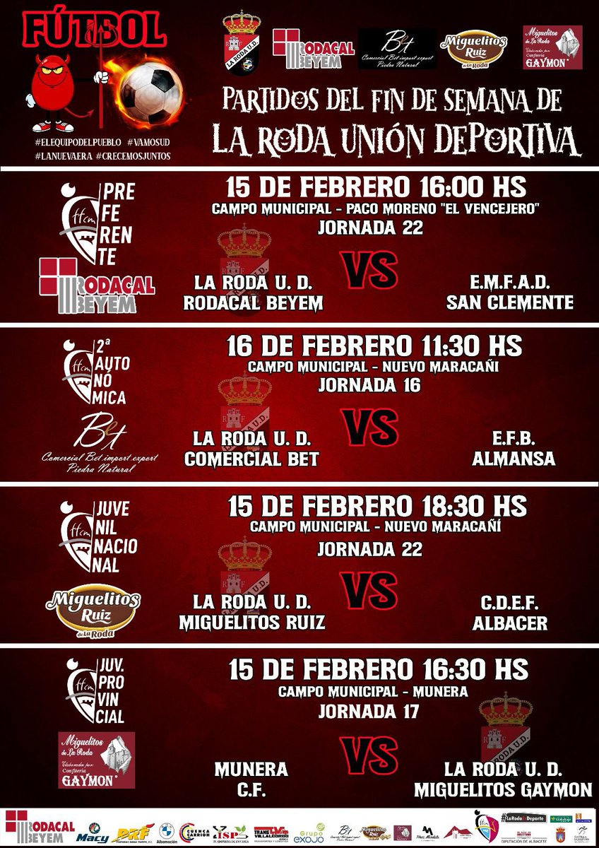 AGENDA PARA EL FIN DE SEMANA