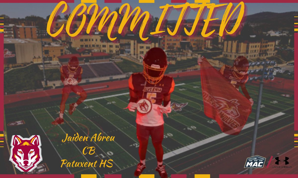 I am proud to announce my commitment to further my academic and athletic career by playing football at Alvernia University! <a href="/Wolves_CoachAB/">Coach Aaron Benson</a> <a href="/CoachAzz/">Steve Azzanesi</a> <a href="/coachcrounse/">Coach Crounse</a> #AGTG #commited