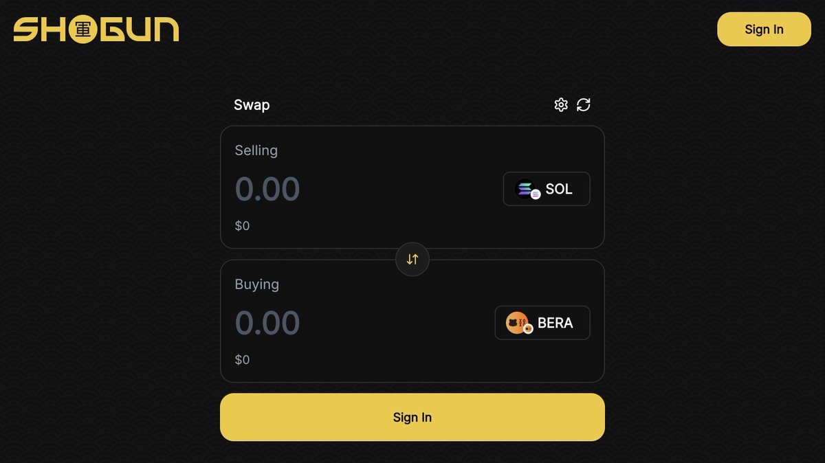 champ_grinding's tweet image. Gundotfun - any coin, any chain

@gundotfun is an intent-centric DeFi protocol developed by Intensity Labs, incubated by Binance Labs and backed by Polychain Capital @polychain &amp;amp; DAO5 @daofive as lead investors.

Shogun has its own Telegram trading bot, and I participated in its…