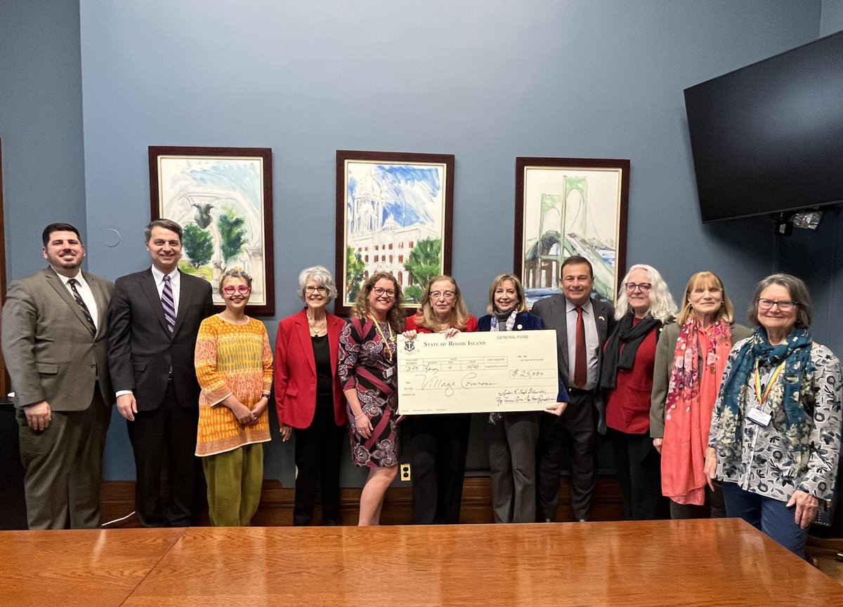 Joe Shekarchi (@joeshekarchi) on Twitter photo Yesterday I joined my colleagues to present a <a href="/RIHouseofReps/">Rhode Island House of Representatives</a> legislative grant to The Village Common of RI, a volunteer-based non-profit that provides practical assistance & social activities to help older adults remain engaged, connected & independent as they age in their homes. Yesterday I joined my colleagues to present a <a href="/RIHouseofReps/">Rhode Island House of Representatives</a> legislative grant to The Village Common of RI, a volunteer-based non-profit that provides practical assistance & social activities to help older adults remain engaged, connected & independent as they age in their homes.