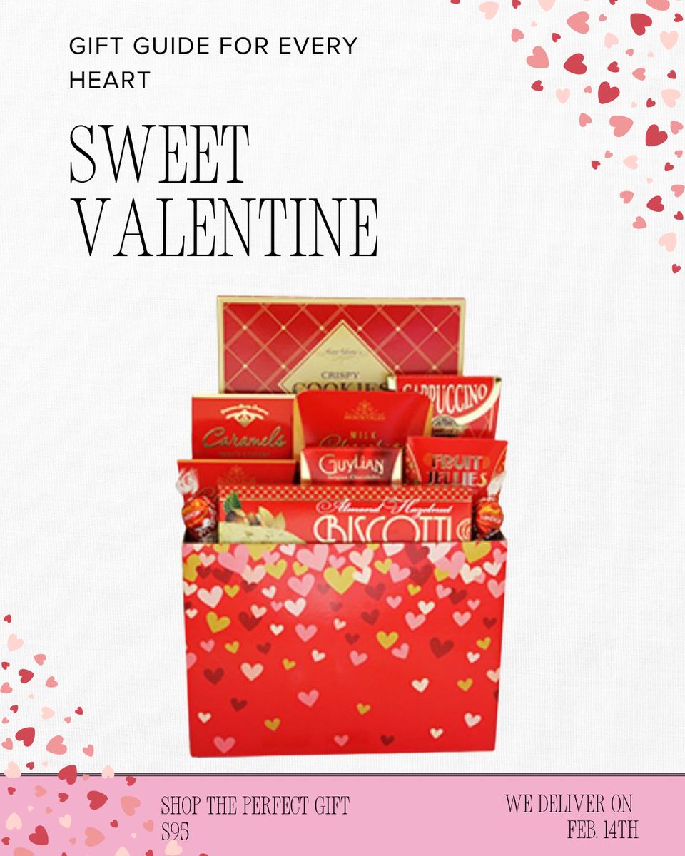 Love in Every Detail! 💝 Find Your Perfect Gift - mailchi.mp/a8f7772d8143/s…
This Valentine’s Day, our collection has something for everyone. sweet Valentine gift baskets and gourmet food, to teddy bears, tickets to live performance and fine art—#ValentinesDay