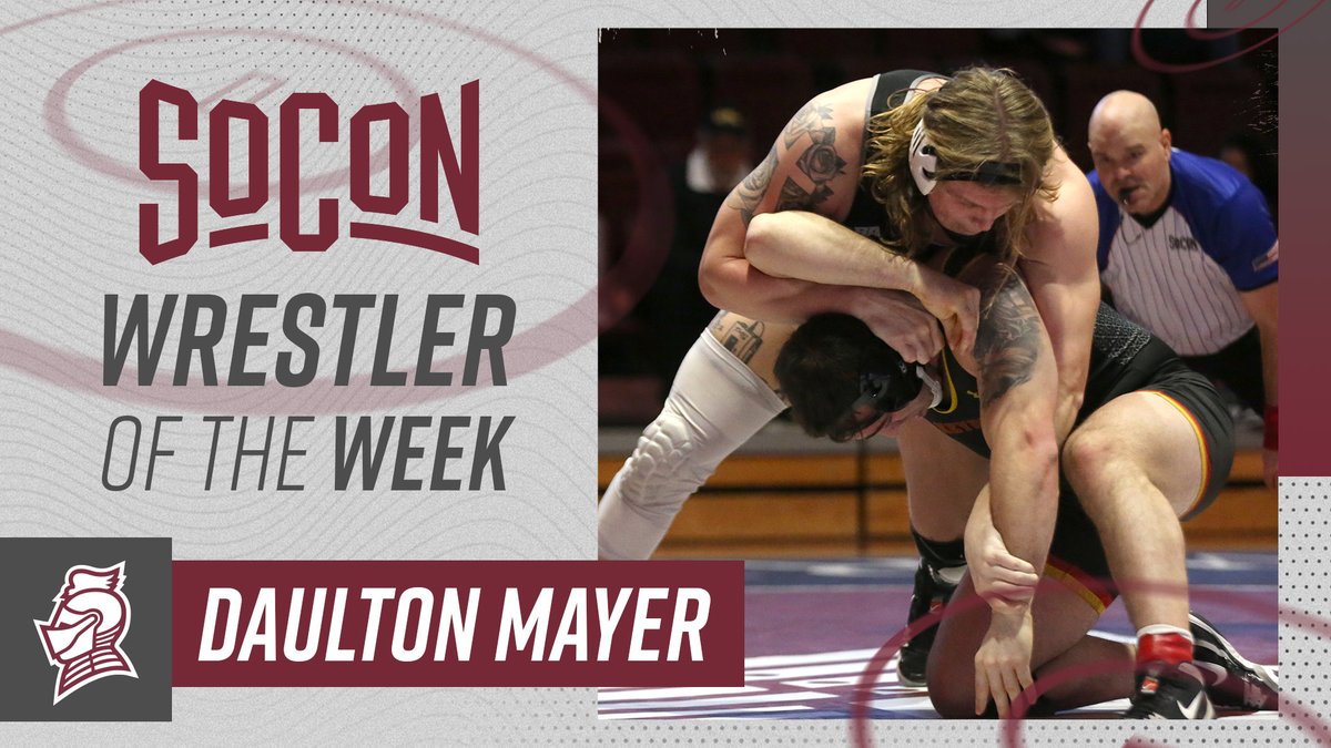 SoConSports's tweet photo. #SoCon Wrestler of the Week 😤 | @BUKnightsWre x #itsallhere 

📰 https://t.co/b5QPkREsy4 https://t.co/pK8dsW7iWP