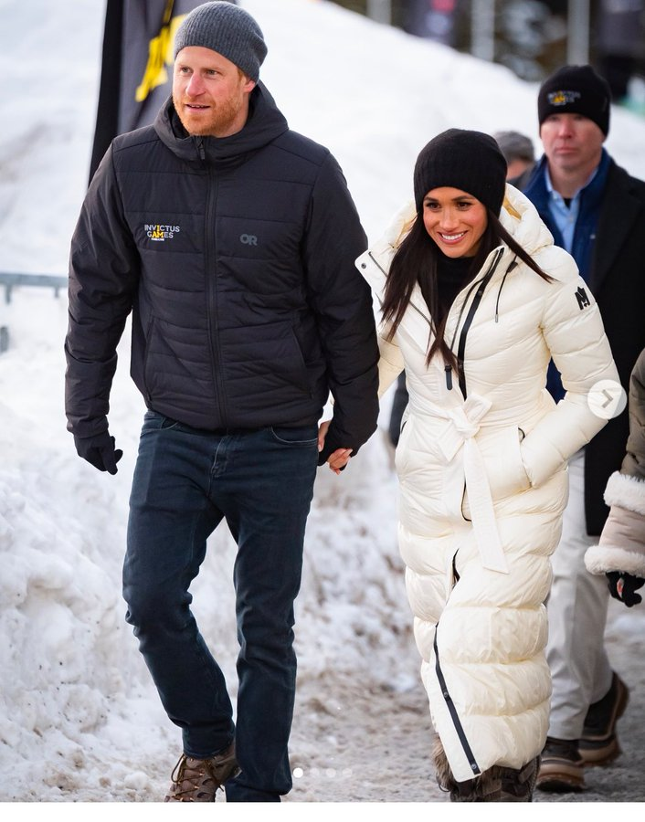 MeghanFamily's tweet photo. #DukeAndDuchessOfSussex looking wonderful, joyous,  and happy!  #InvictusGames, #InvictusGames2025, #InvictusGamesVancouver2025, #PrinceHarry, #meghanmarkle, #HarryandMeghan https://t.co/5I9UN8uvKs