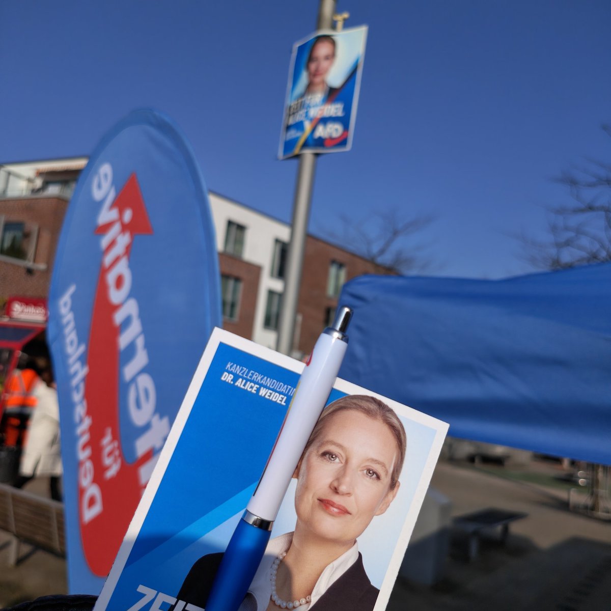 Heute war die AfD Kaltenkirchen mit einem Infostand auf dem Wochenmarkt auf dem Holstenplatz vertreten – der gute Zuspruch hält unvermindert an.

U.a. mit <a href="/JulianFlak/">Julian Flak</a>