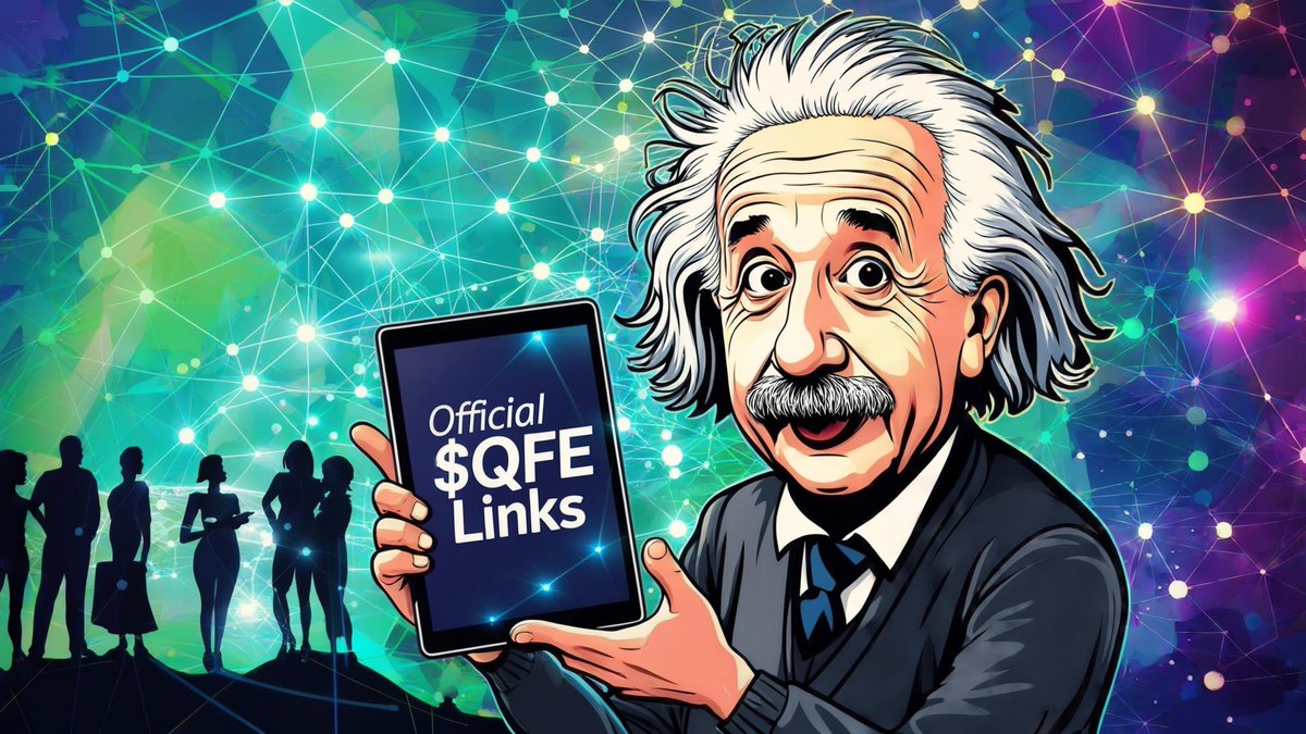 mymemeidea's tweet photo. Einstein excited about the new LinkTree to help people navigate the official $QFE Links

https://t.co/pO6UZNTKPo https://t.co/YM6fetlODx