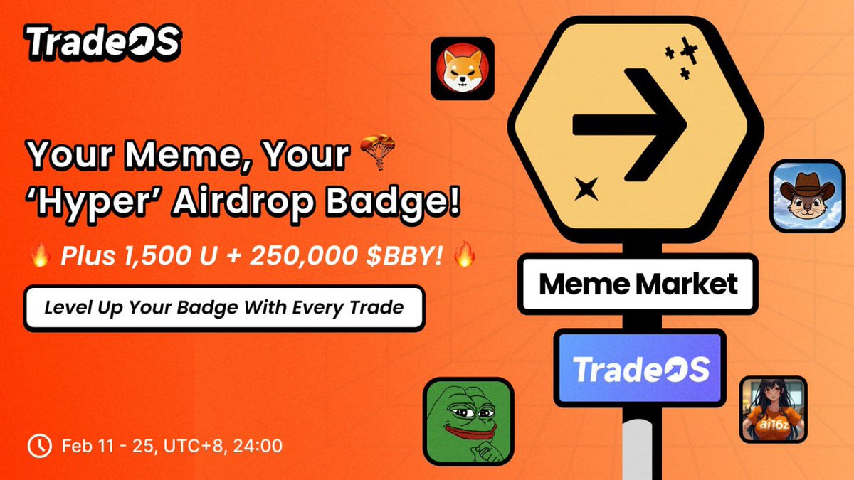 🚀 TradeOS ‘Hyper’ Campaign is LIVE! 🚀

A solid project with low entry barriers—prime for major opportunities!

💡 Backed by TON Ventures &amp; Animoca Brands, TradeOS is the first AI-native trading protocol for secure P2P Transactions, putting DeFi rail under $4 Trillion+ off-chain