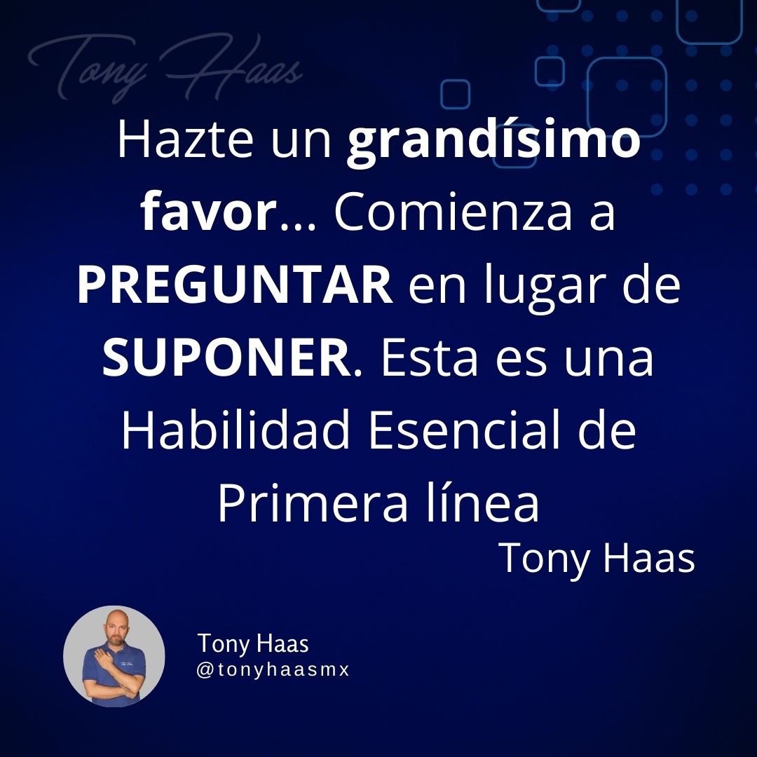 TonyHaasMx's tweet photo. Hazte un grandísimo favor… 🙌✨

¡Comienza a preguntar en lugar de suponer! ❓🚫💭

Las suposiciones crean malentendidos, pero las preguntas construyen claridad y conexiones. 🔥

#ComunicaciónEfectiva #Liderazgo #CrecimientoPersonal #MentalidadPositiva #SoftSkills #Aprendizaje https://t.co/9ICRAb1pz9