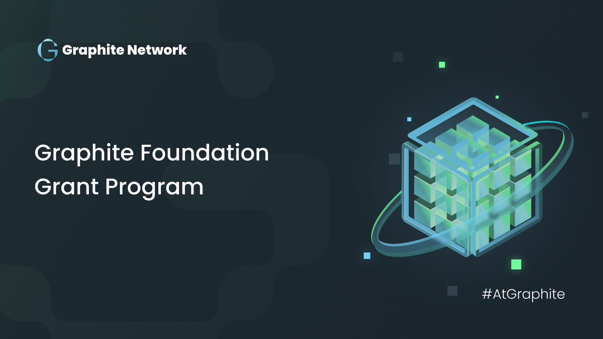 GraphiteNetwork's tweet image. 📢#GraphiteNetwork Grant Program is Live

Unlock funding, resources, and support to build the future of blockchain—designed for mass adoption. 

Apply with your own idea or choose from our wishlist of high-impact projects.

🔗 Apply now: atgraphite.com/grants

#AtGraphite #btc