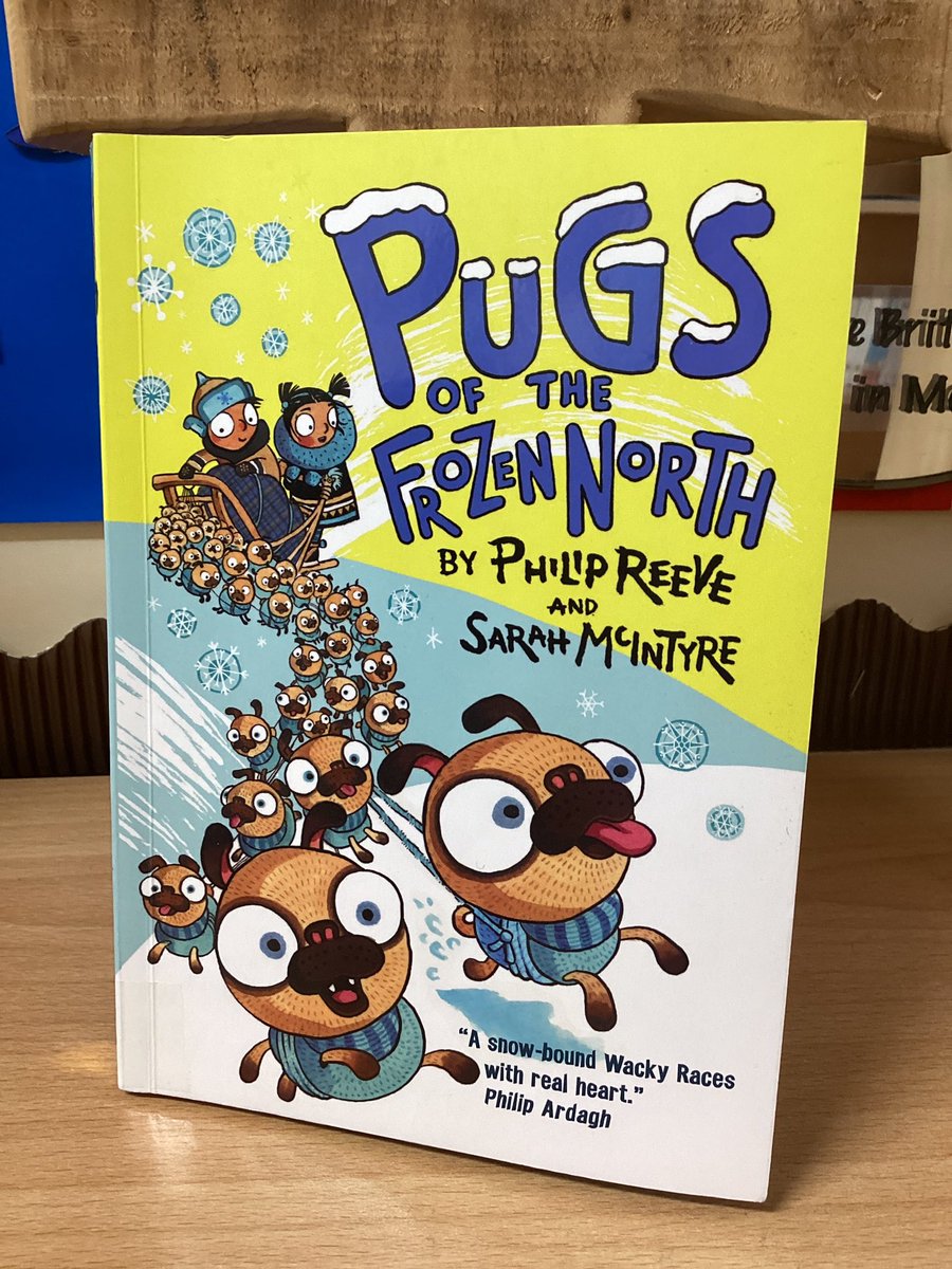 We have finished reading ‘Pugs of frozen North’ and absolutely loved it, we can’t wait to read more of your books. <a href="/philipreeve1/">Philip Reeve</a> <a href="/jabberworks/">Sarah McIntyre</a>