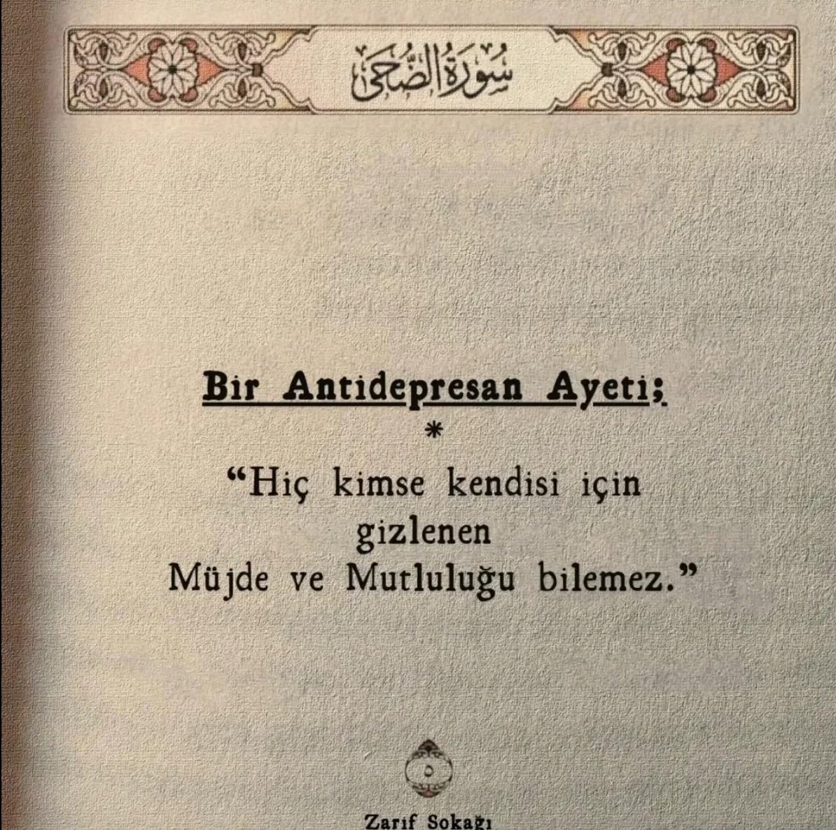 Bir Antidepresan Ayeti;