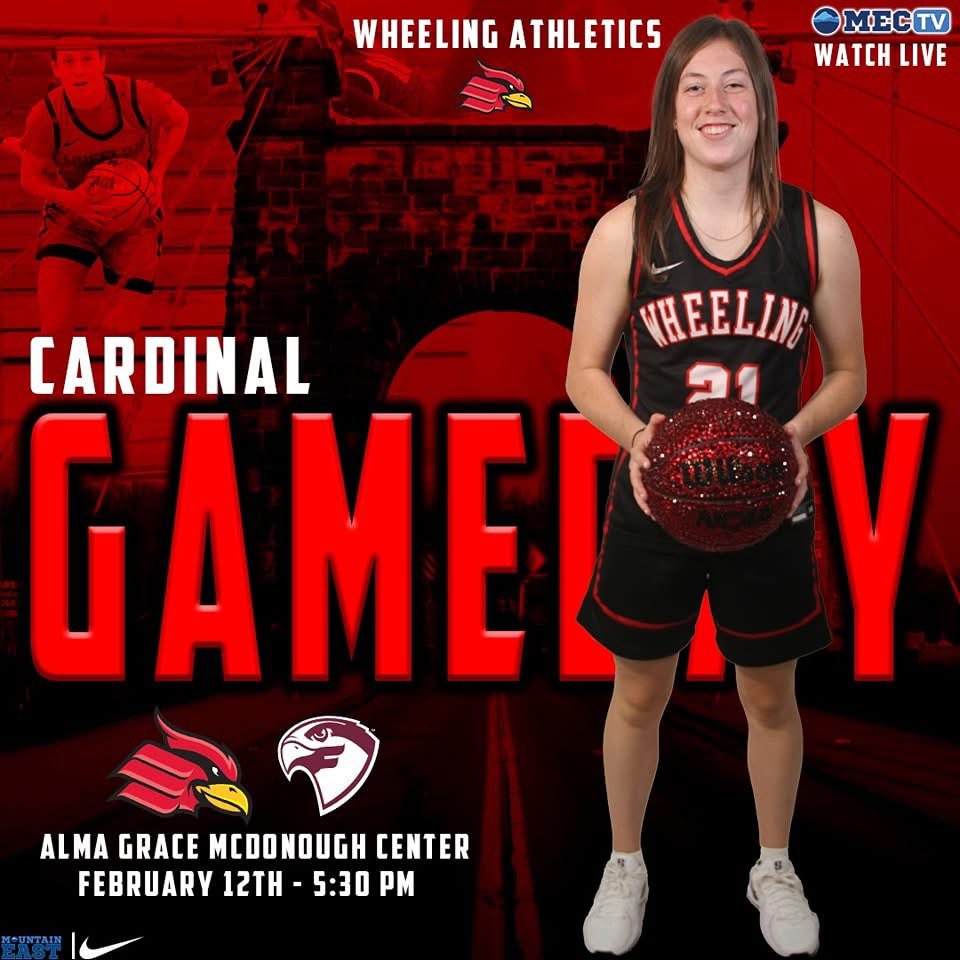 Our Cardinals Game Day is back as we take on Fairmont State with tip-off at 5:30PM #GoCards #StickTogether 

🎥 Watch Live: mountaineast.tv/wheeling/?B=13…
📈 Live Stats: wucardinals.com/sidearmstats/w…