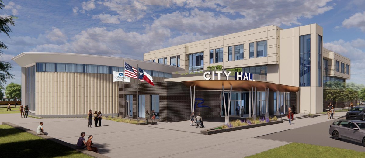The City of Richardson, TX is experiencing exciting growth, leading to the construction of a brand new City Hall and Municipal Campus! 🏗  We've officially broken ground and can't wait to bring this transformative project to life!  @Architexas1 <a href="/AECOM/">AECOM</a>