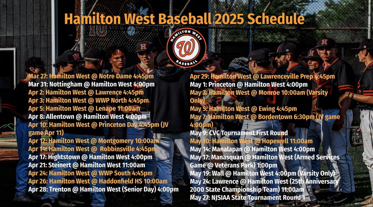 HAMILTON WEST Baseball tweet media