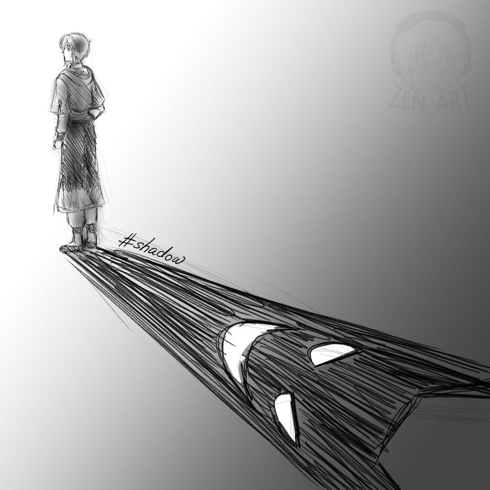 Hazuki_zenya's tweet image. Inktober52 
1. Flight 
2. Shadow

#zen_art #inktober #inktober52 #zenya #oc #originalcharcter #sketch #blackandwhite #drawing #digitalart