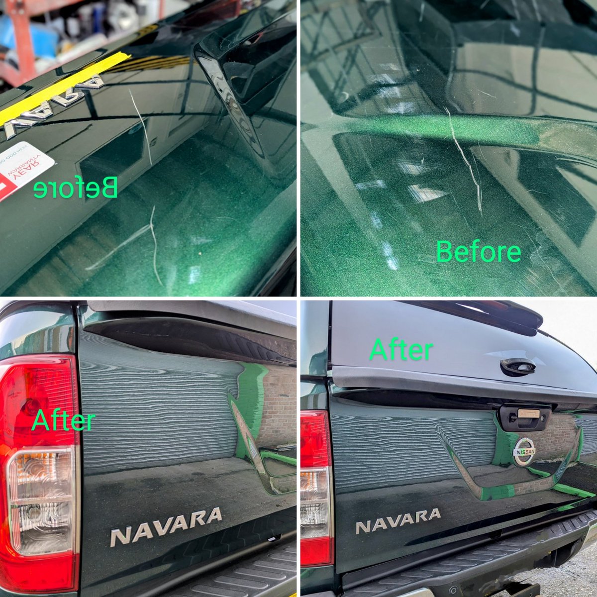 RussellsRefini1's tweet image. Removal of a nasty little scratch on the tailgate of this #nissan #navara. Some minor scratches can be polished out but unfortunately this was a little too deep but no trouble for our expert technicians, using #baslacpaints.Give us call on:
07881 822620 russellsrefinishing.co.uk