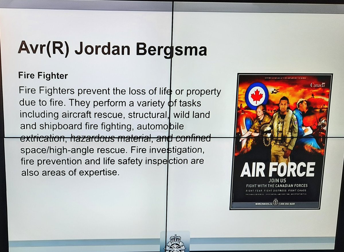 jbergsma1's tweet photo. So proud of Jordan, our youngest, who was sworn into the Canadian Armed Forces today as an RCAF  base firefighter.  Jim was so pleased to be able to attend the ceremony.  Next stop Saint-Jean-sur-Richelieu, for basic training.  Congratulations Jordan! https://t.co/igSs1HFFkp