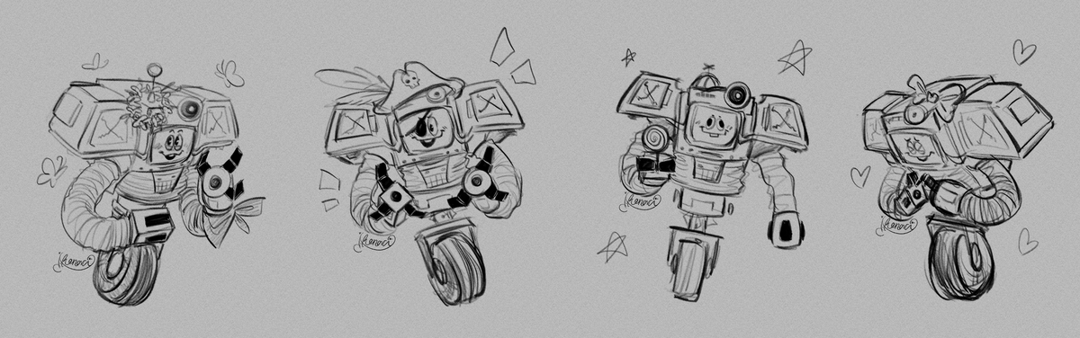 all 4 of them together