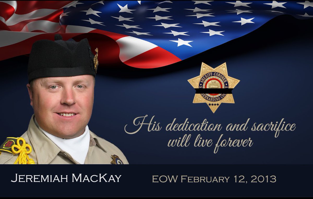 12th Anniversary of Detective Jeremiah MacKay's Line of Duty Death Detective Jeremiah Alan MacKay was killed in the line of duty on February 12, 2013, when he and other law enforcement officers were involved in a shootout with a murder suspect. During the gunfire, Jeremiah was