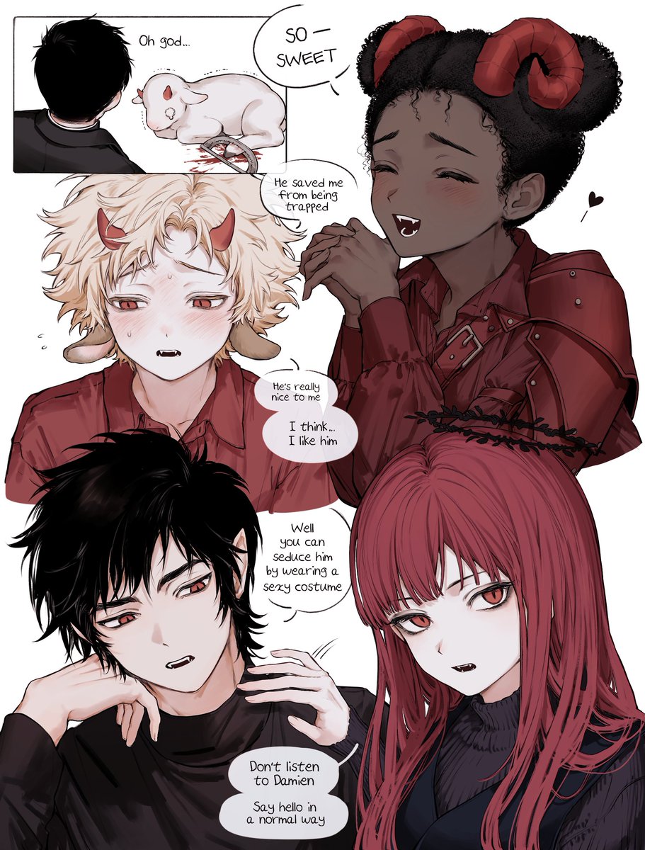 임프의 짝사랑 이야기를 들어주는 헬 멤버들😈