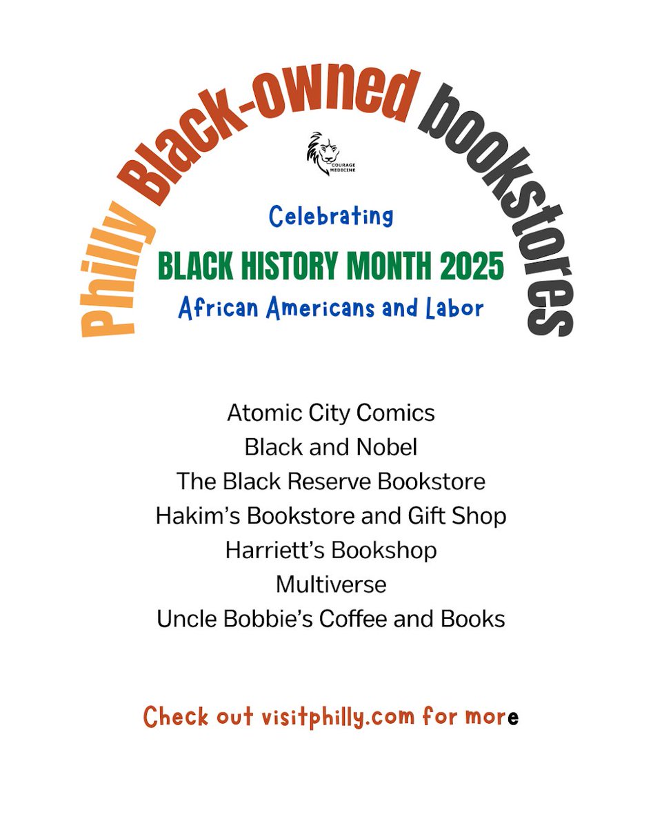 Celebrate African Americans and Labor! Support Black-owned businesses, not just this month but throughout the year! Source: visitphilly.com