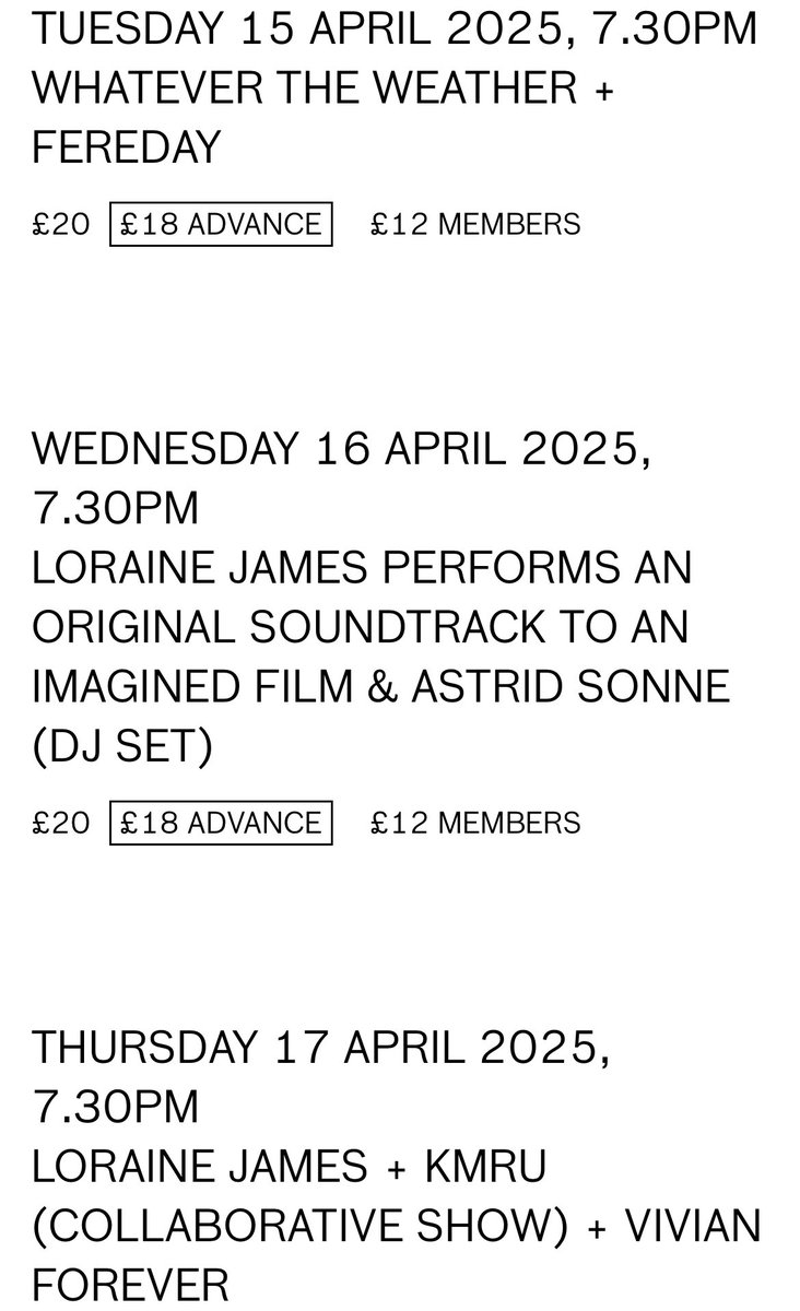 Loraine James // Whatever The Weather (@lojammusic) on Twitter photo See you there? <a href="/Cafeoto/">Cafe OTO</a> 
cafeoto.co.uk/events/loraine… See you there? <a href="/Cafeoto/">Cafe OTO</a> 
cafeoto.co.uk/events/loraine…