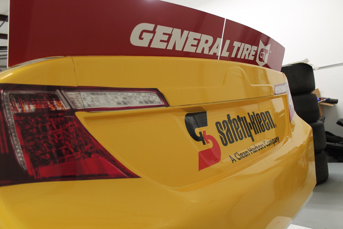SafetyKleen's tweet photo. A few more shots of @thadmoffitt's newly wrapped #46 Toyota, which he will be racing in the ARCA Menards Series this season. This will be the first time the Safety-Kleen brand has been the primary scheme for a car at Daytona! @therichardpetty https://t.co/ifLJT9REGq
