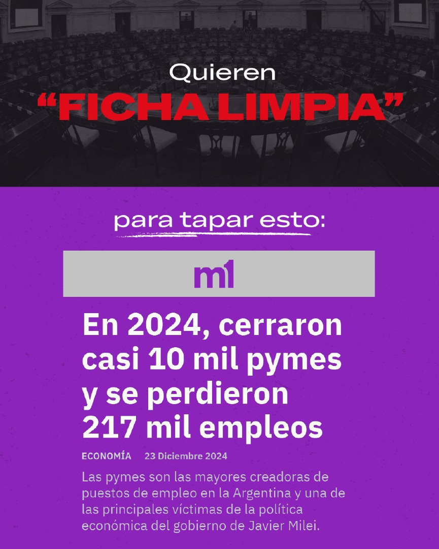romerodiario's tweet photo. Se escribe “Ficha Limpia” se pronuncia “Proscripción”. https://t.co/Uuv5wylzix