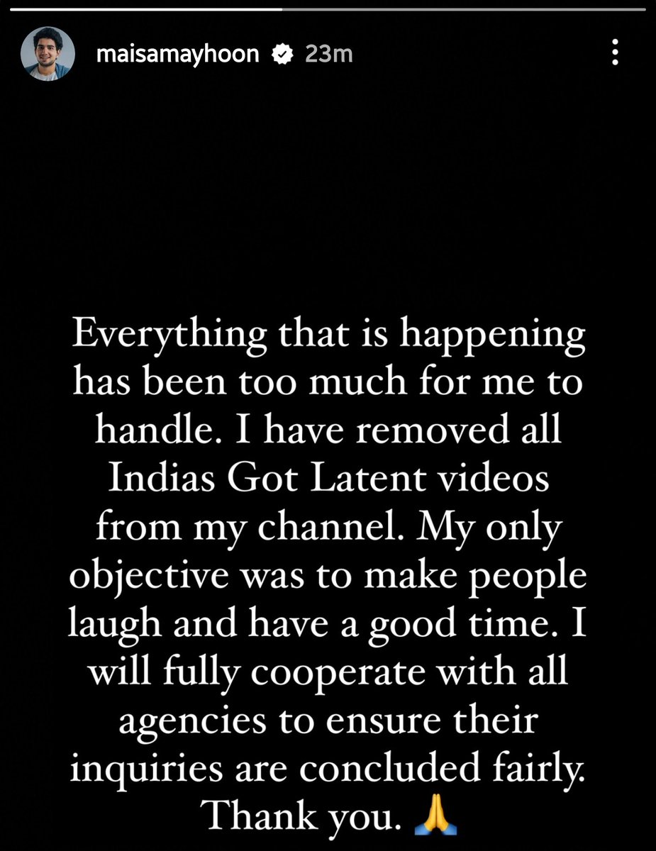 Only If they (politicians) put half this effort into rape and murder cases, things would be different.

#RanveerAllahbadia #samayraina