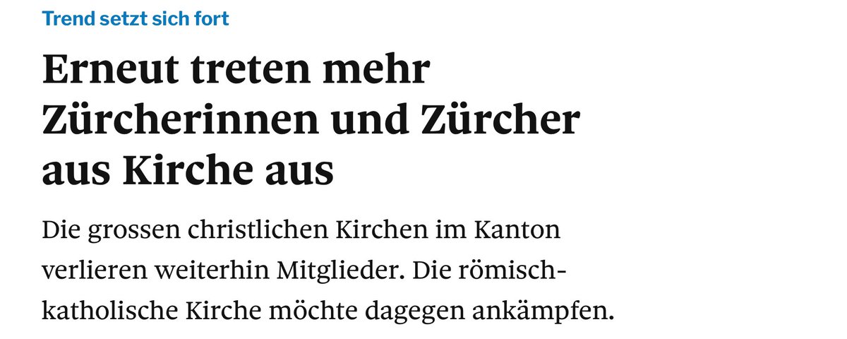 Quelle surprise! Wenn du noch nicht ausgetreten bist, kannst du das gerne hier nachholen. Einfach, gratis und konsequent: frei-denken.ch/kirchenaustritt