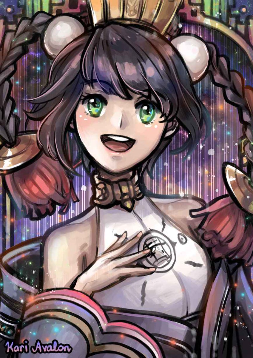 When I first played “Ar tonelico” many years ago, I was in awe of the songs I heard. Even now, I enjoy listening to Misha's songs. 

I drew this portrait to accompany Aurica's portrait that I drew last year. 

#アルトネリコ #artonelico #kariavalonart