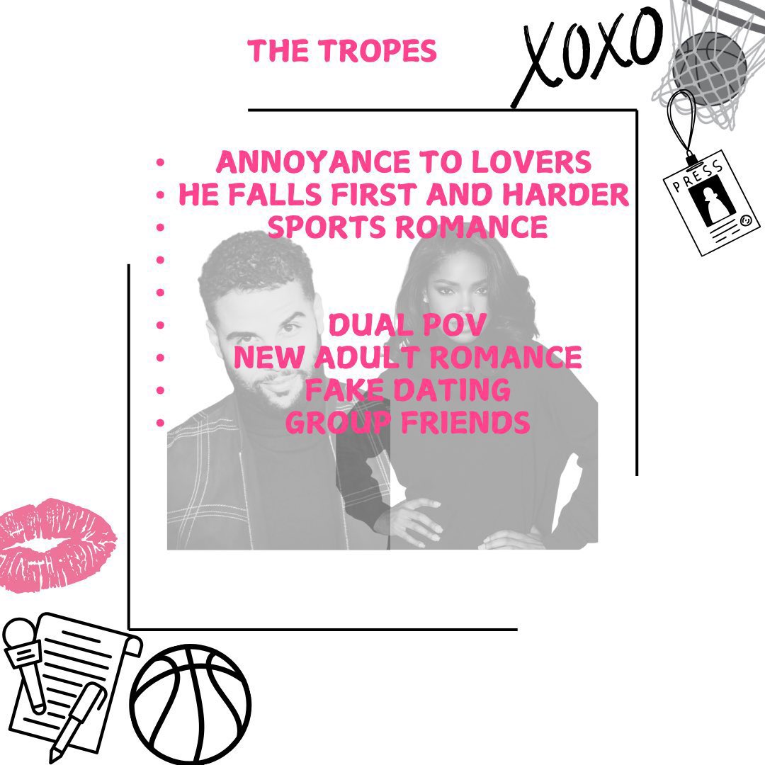 tvwriteher's tweet photo. Again for the lovers of Two can play that game x How to lose a guy in ten days x The Deal meet Taylor Johnson and Kent Davis. Fake dating has never been this good. 🩷🎙️🏀 #quespit #A #wip  #R https://t.co/dYMWoiYd57