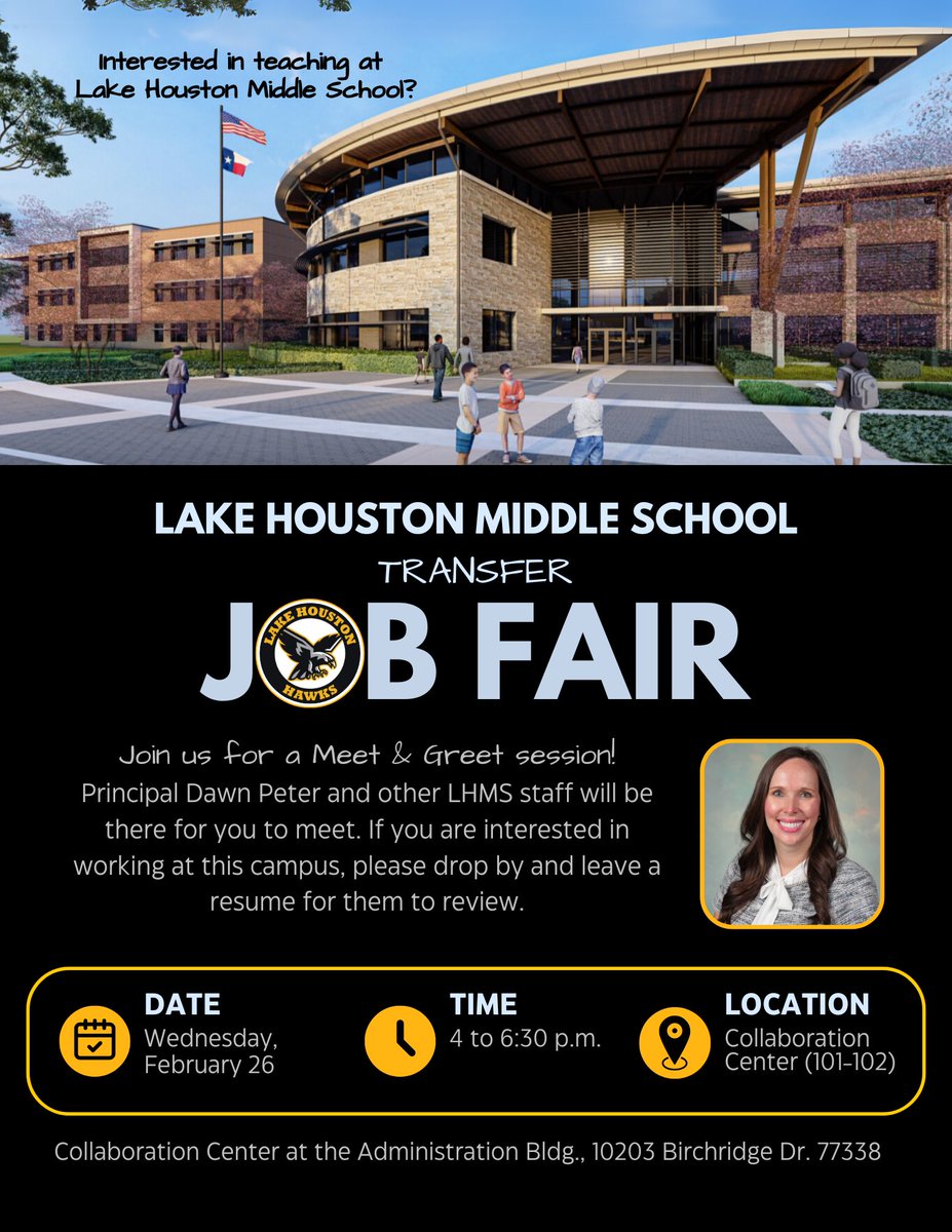 Humble ISD Human Resources (@humbleisd_hr) on Twitter photo <a href="/HumbleISD/">Humble ISD</a> teaching staff… save the date for the <a href="/HumbleISD_LHMS/">Lake Houston Middle School</a> transfer job fair! We hope to see you Wednesday, February 26th! Bring your resume and a smile! <a href="/HumbleISD/">Humble ISD</a> teaching staff… save the date for the <a href="/HumbleISD_LHMS/">Lake Houston Middle School</a> transfer job fair! We hope to see you Wednesday, February 26th! Bring your resume and a smile!