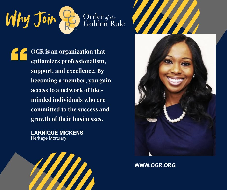 Why join OGR? 
#OGR helps #FuneralDirectors grow their business by providing a professional network of likeminded experts in the field of #FuneralService. Learn more at ogr.org