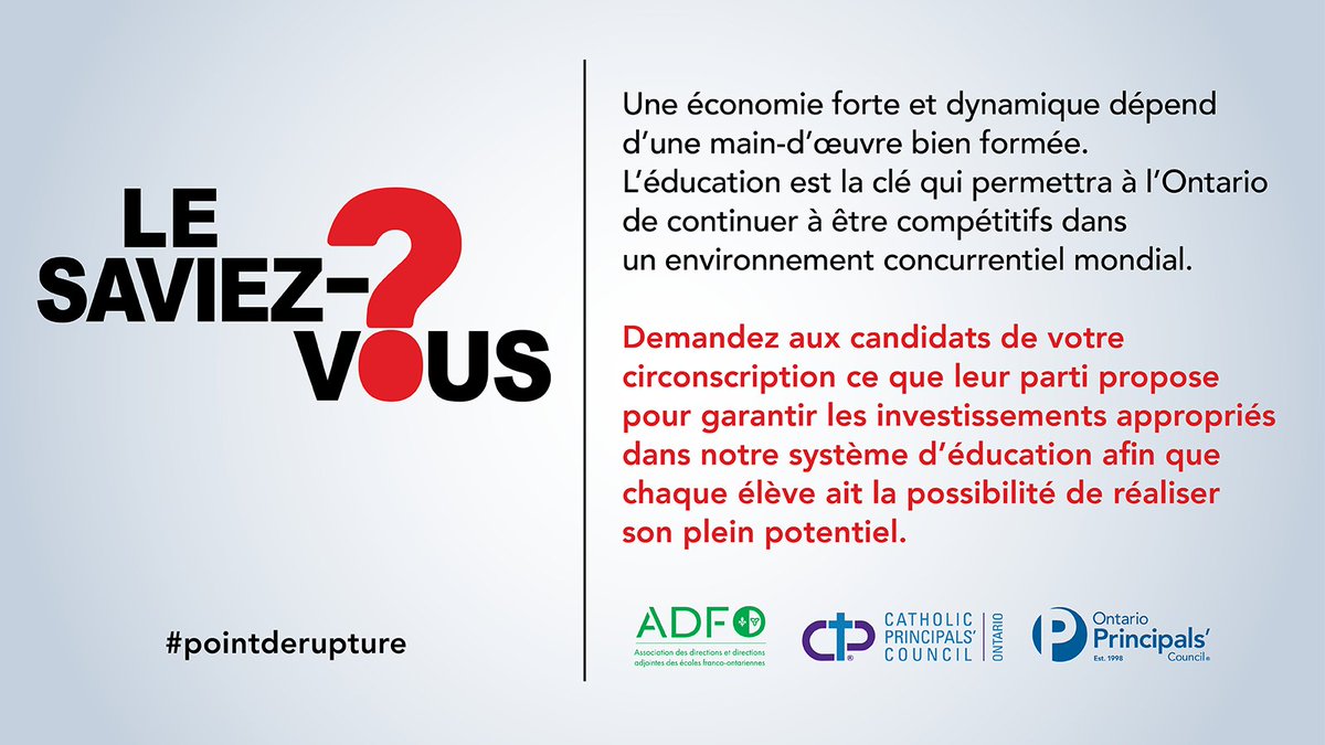📚💡Une économie forte passe par une main-d’œuvre bien formée! L’éducation est la clé pour garder l’Ontario compétitif à l’échelle mondiale. 🚀🌍