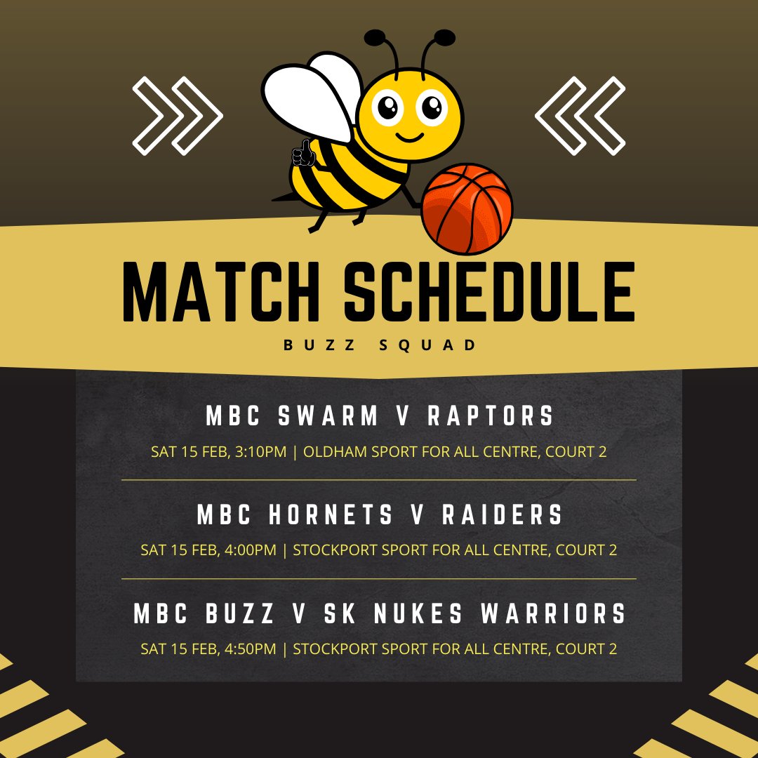 Here's what's inbound for our Buzz Squad this Saturday... 🐝⏭️

#HearTheBuzz | #BEElieve | #NBL2425 | #BritishBasketball