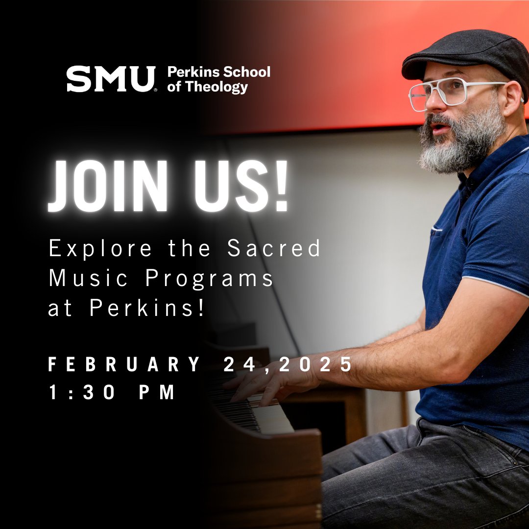 There are only a few more days left to register to visit Perkins School of Theology and get a taste for the Sacred Music programs! February 24, 2025, 1:30 p.m. – 8:30 p.m. Don’t Wait! Register Today!  bit.ly/4ae1fV1