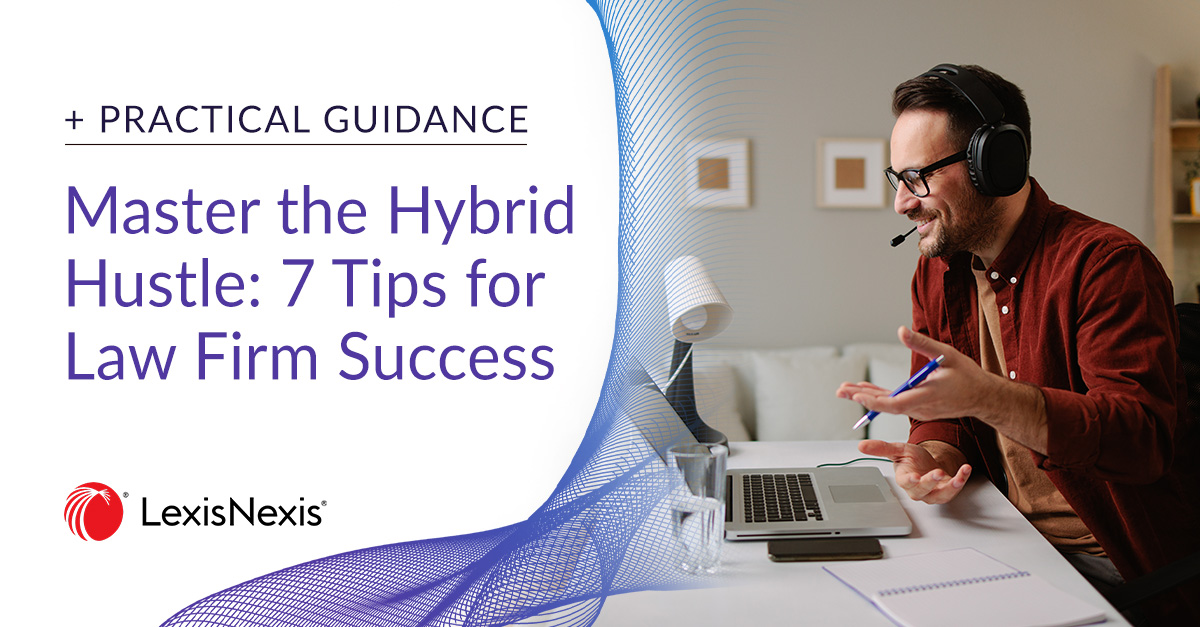 LexisNexis's tweet image. Law firm associates working remotely must adapt to maintain productivity and efficiency. This practice note offers essential strategies to help you excel, ensuring you not only meet but exceed your billable hour targets. bit.ly/3CFDCbD

#LexisNexis #PracticalGuidance…